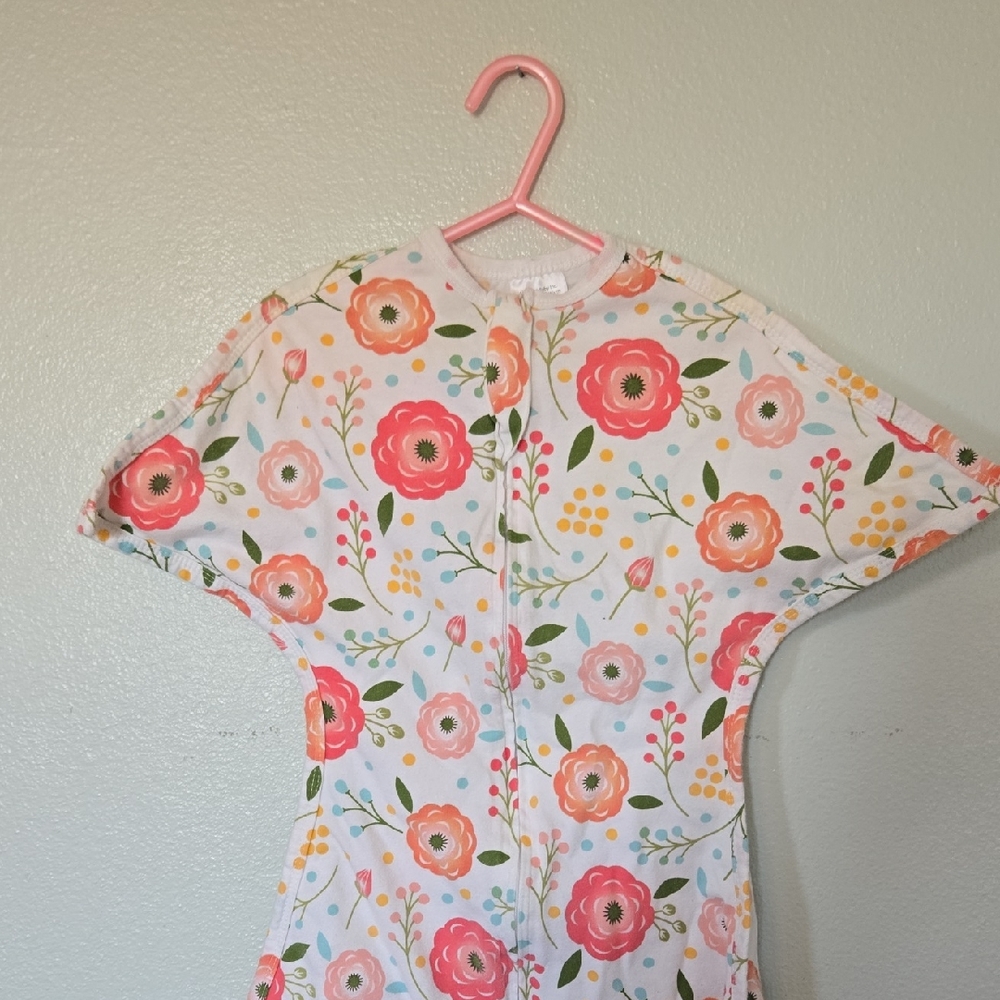 Sleeping Baby | Zipadee-zip Pink Floral Sleep Sack Size Small